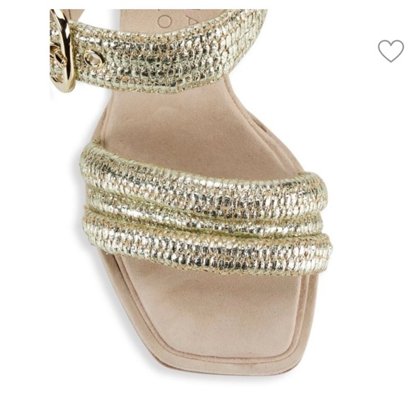 Emili Sindlev X Bettina Vermillm Havana Metallic Raffia Sandals - Picture 3 of 5